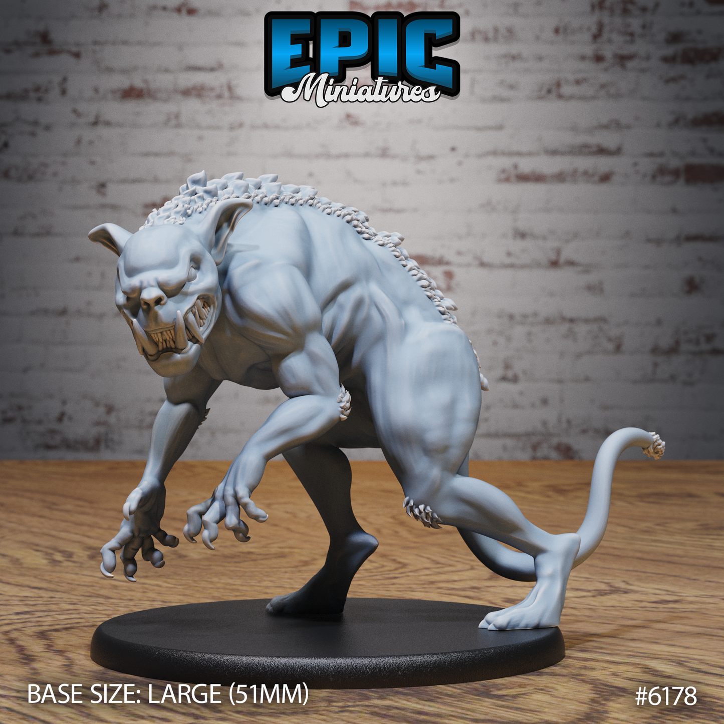 3D Resin Miniature Chupacabra - D&D Epic Miniatures
