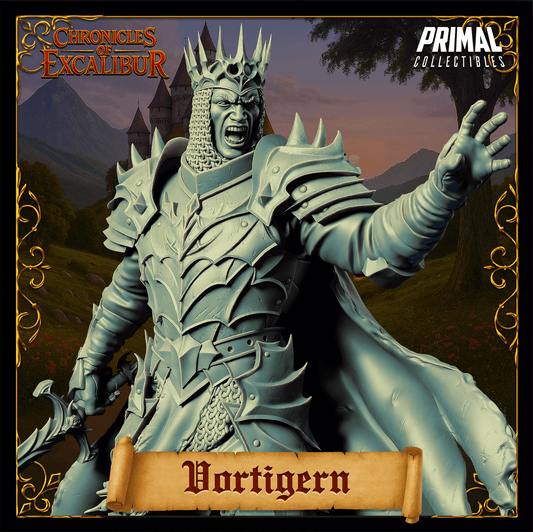 King Vortigern - Chronicles of Excalibur - 3D Printed Resin RPG/Tabletop/Boardgames Miniature Primal Collectibles