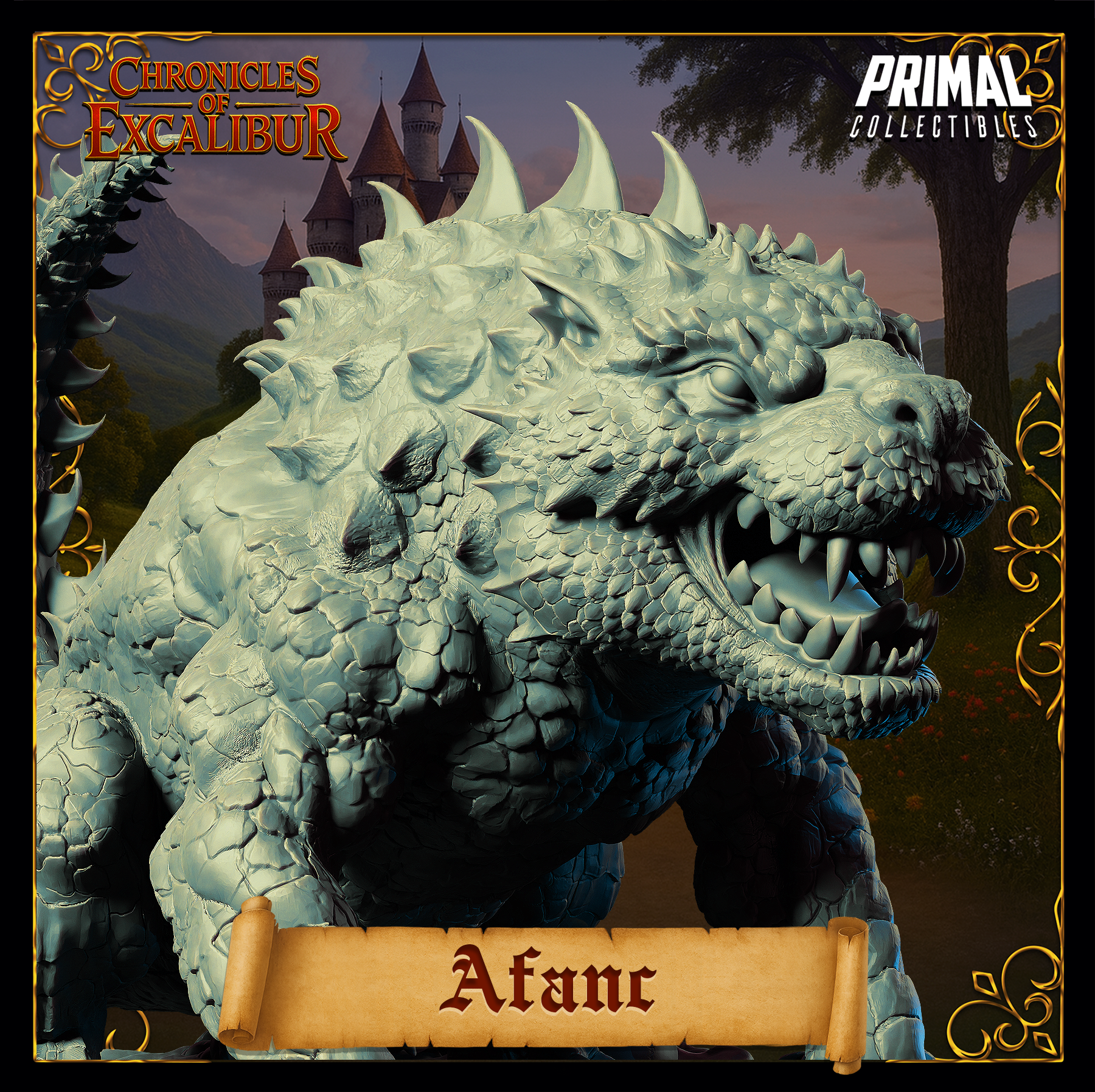 Afanc from Chronicles of Excalibur, a detailed printed miniature in premium grey resin.