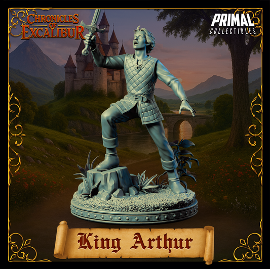 Young King Arthur - Chronicles of Excalibur - 3D Printed Resin RPG/Tabletop/Boardgames Miniature Primal Collectibles