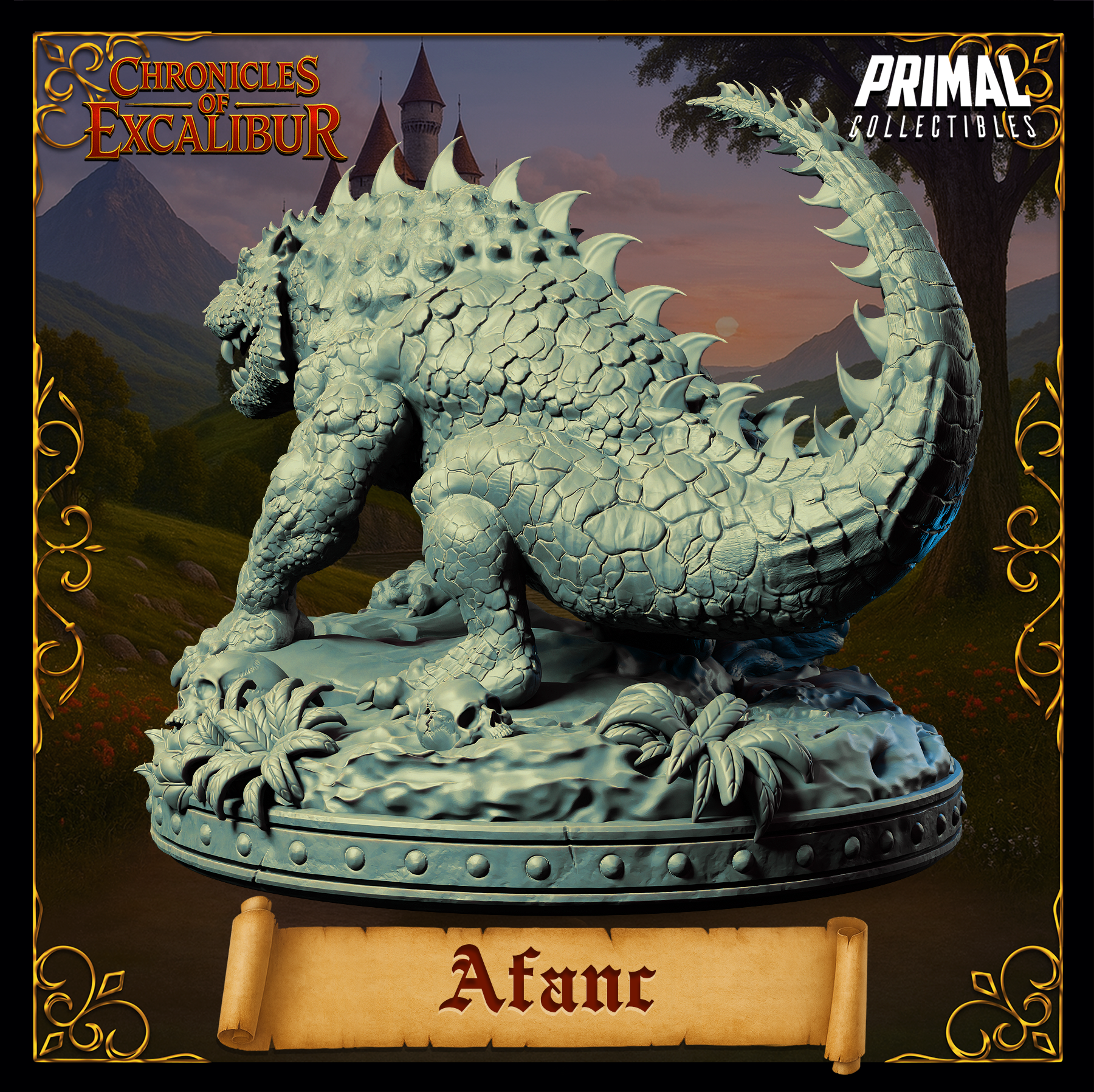 Afanc miniature from Chronicles of Excalibur, crafted in premium resin, ideal for D&D and TTRPG display.