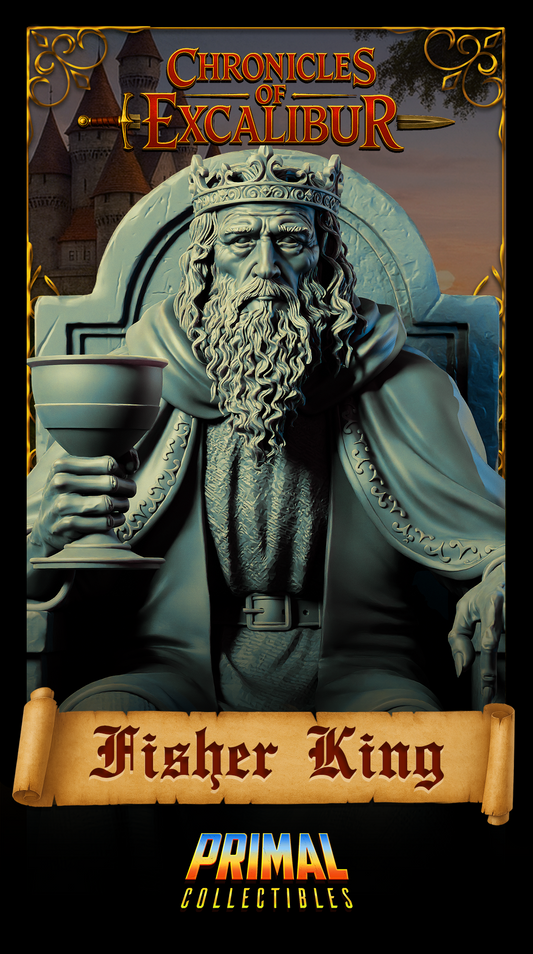 Fisher King statue from Chronicles of Excalibur, crafted in detailed premium resin for collectors and gaming.