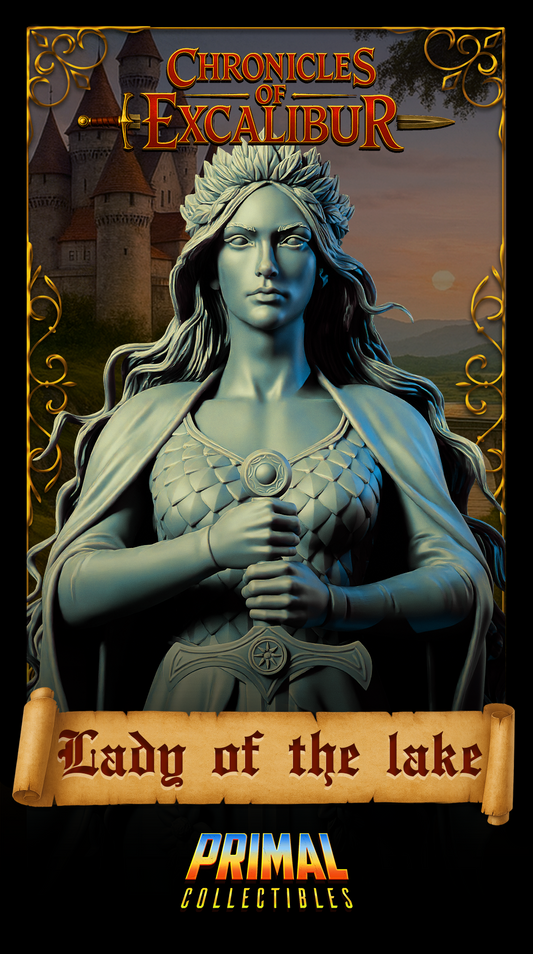 Lady of the Lake statue from Chronicles of Excalibur, high-quality collectible for D&D and TTRPG enthusiasts.