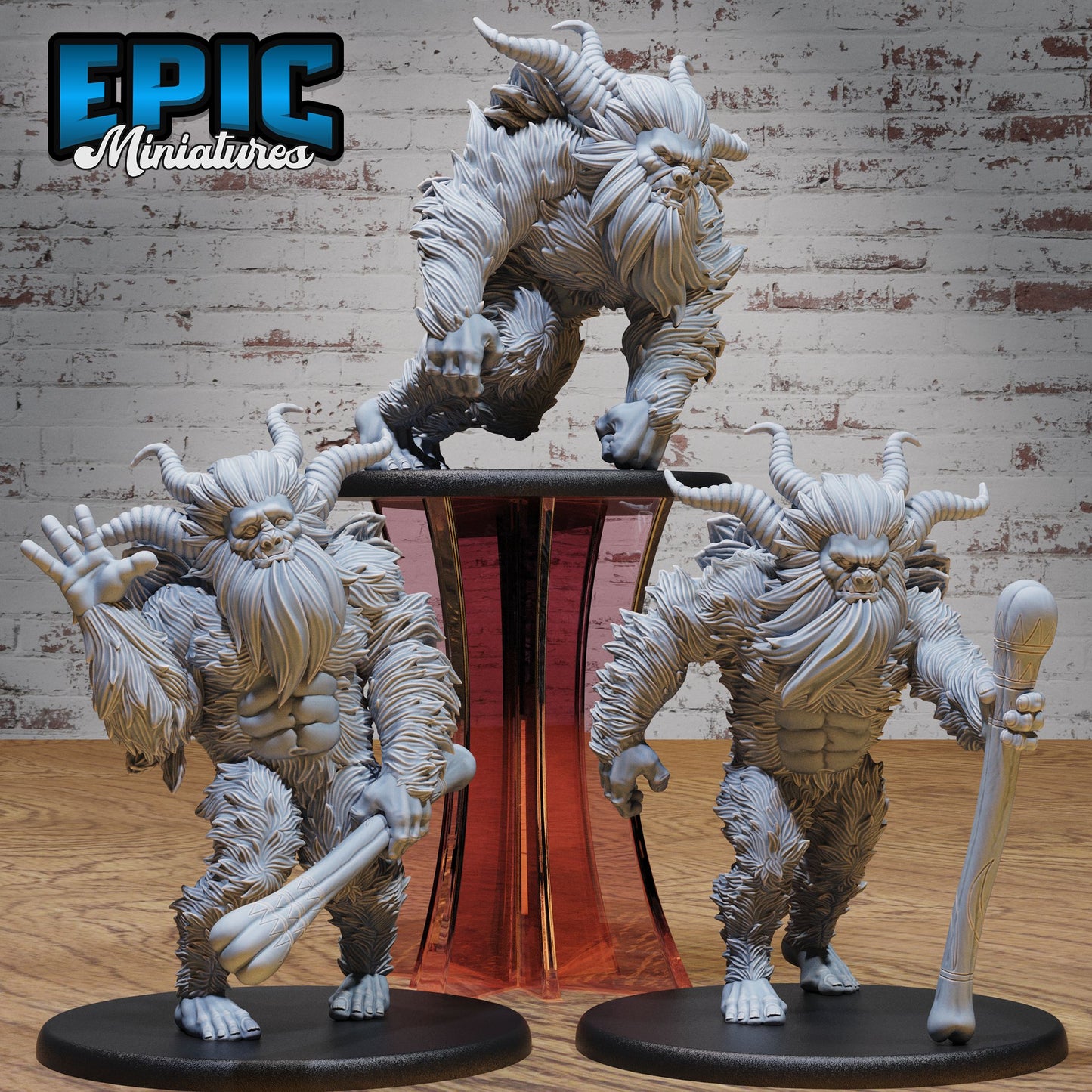 3D Resin Miniature Yeti - D&D Epic Miniatures