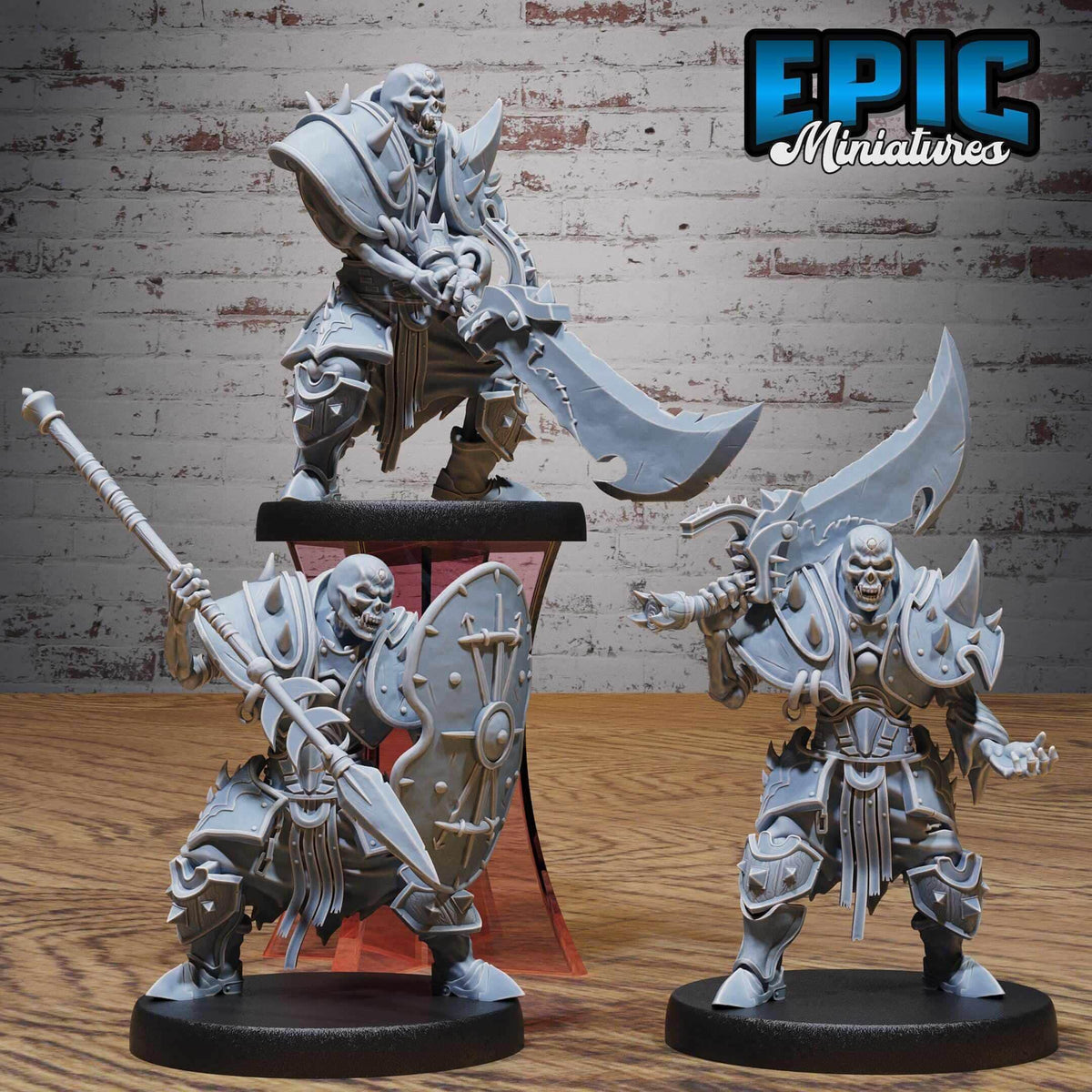 Skeleton Heavy Gladiator Set - D&D Epic Miniatures   and Dragons