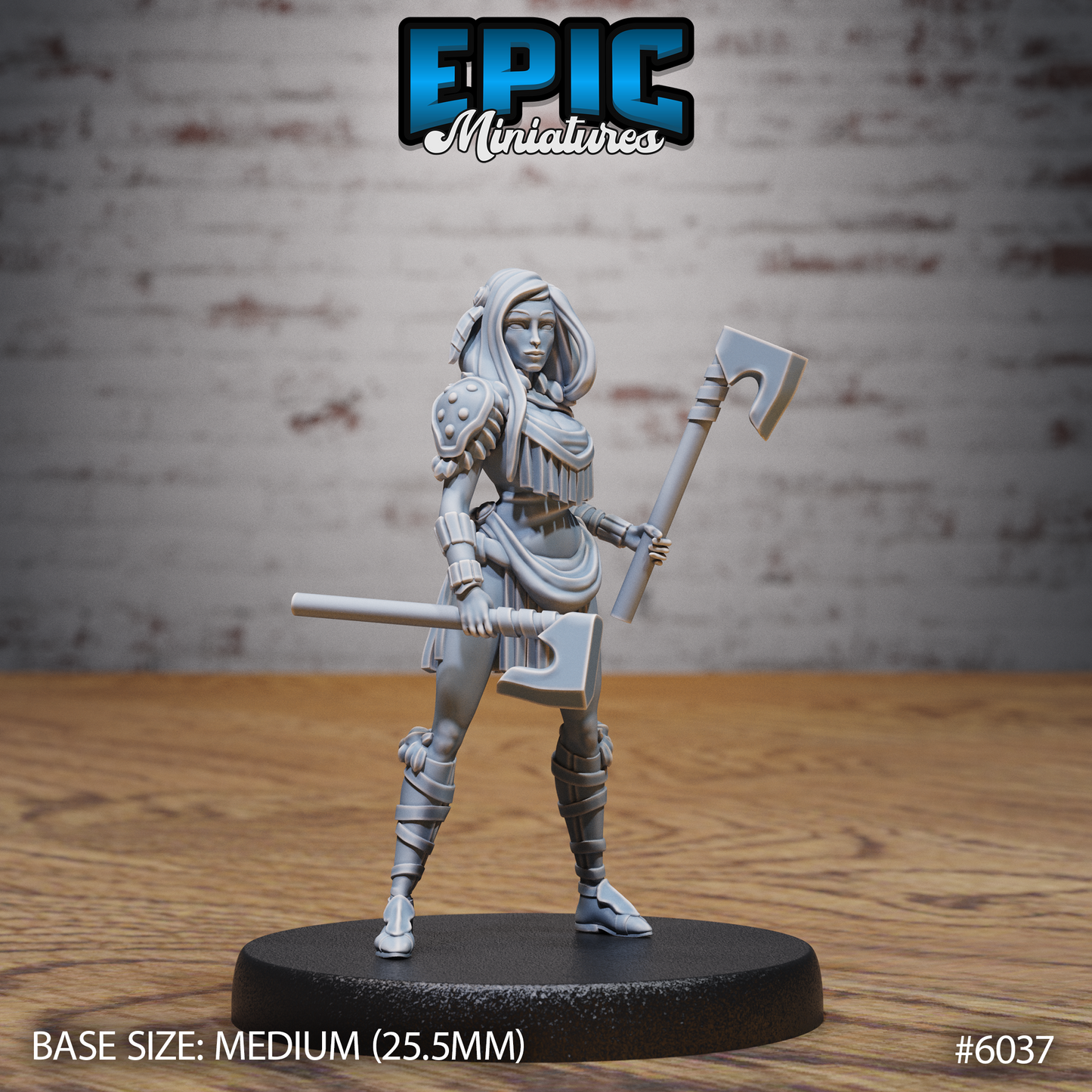 3D Resin Miniature Native Girl - D&D Epic Miniatures