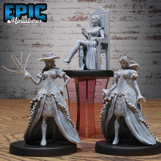 Royal Vampire Lady Set - D&D Epic Miniatures   and Dragons