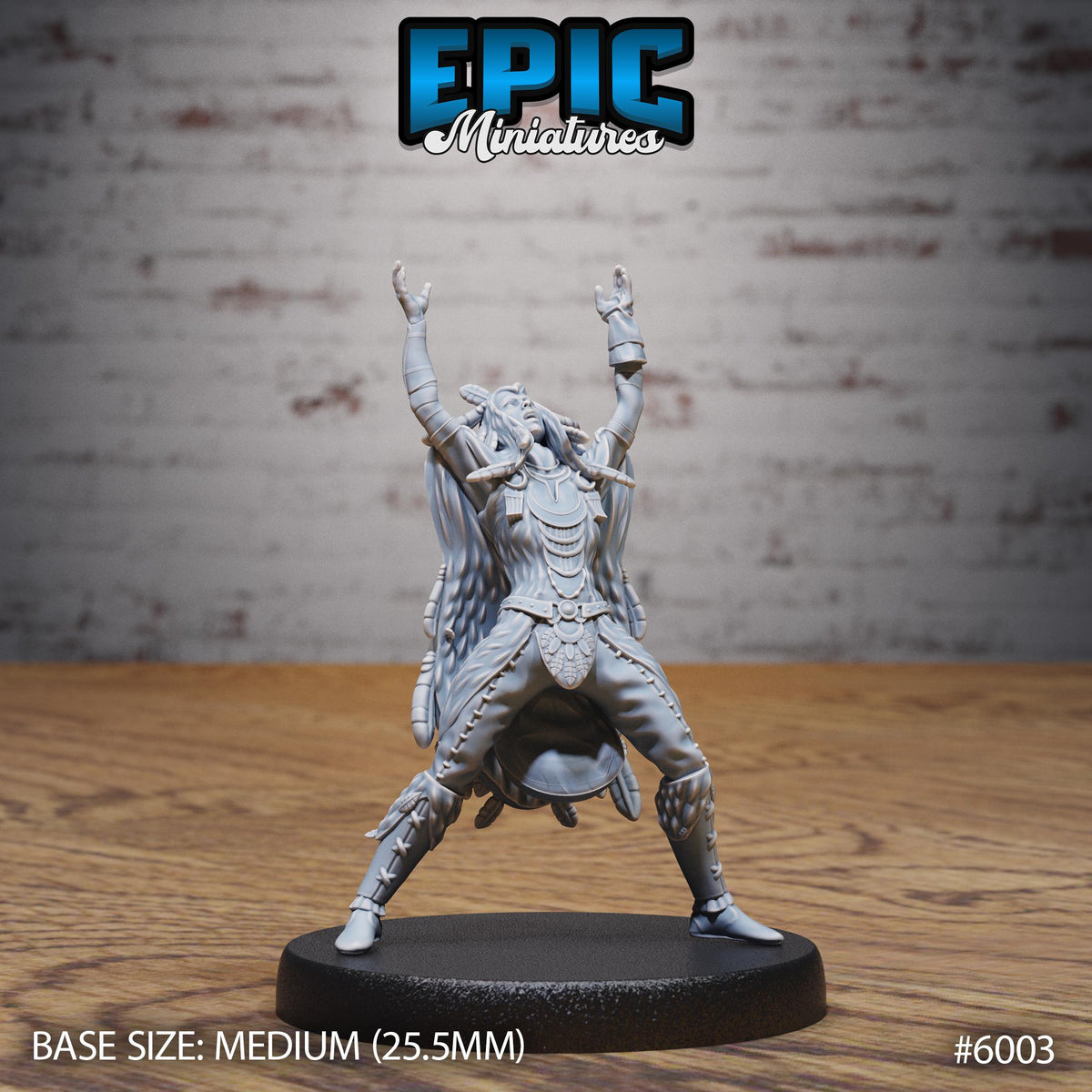 3D Resin Miniature Raven Shaman - D&D Epic Miniatures