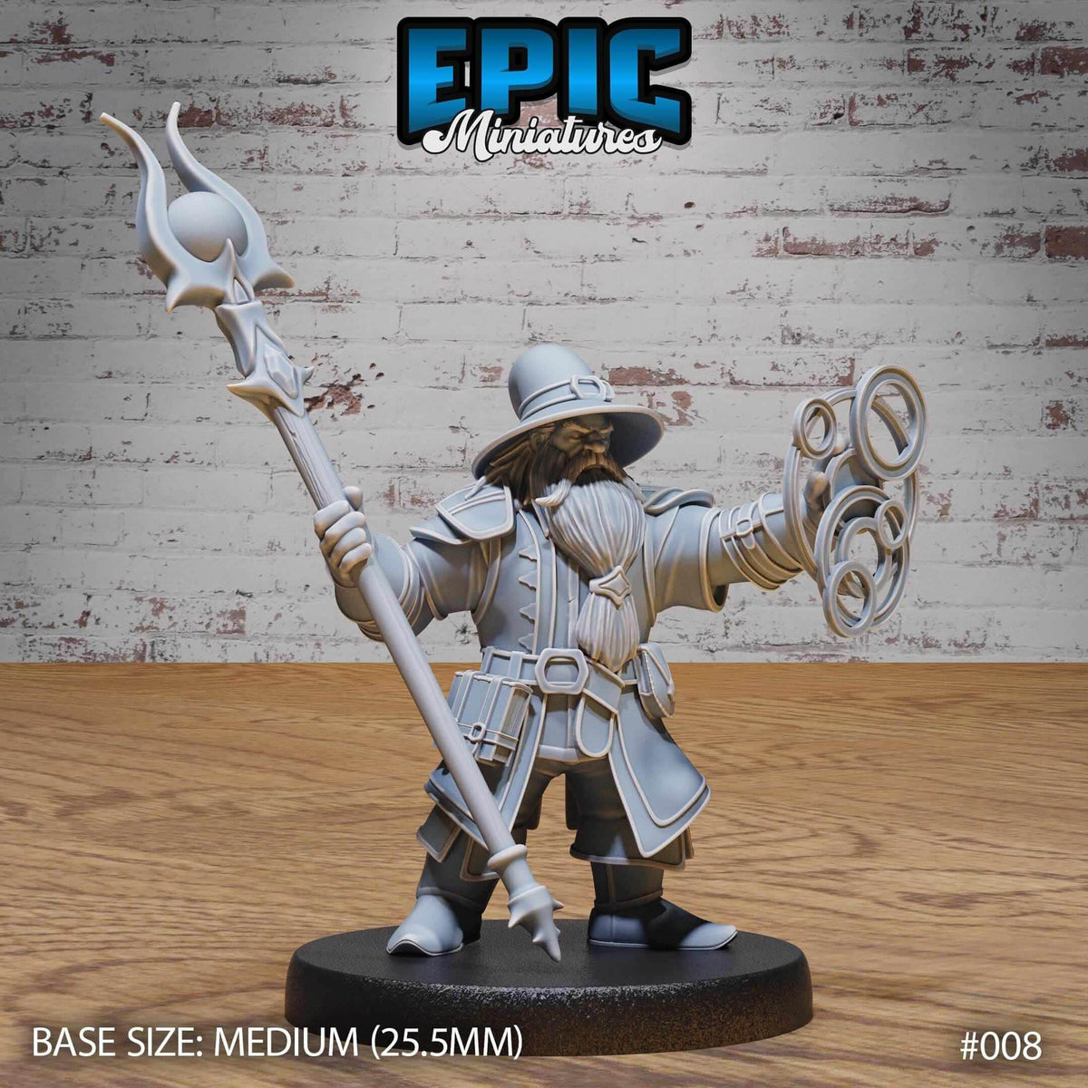 Dwarf Wizard - Epic Miniatures - Dungeons and Dragons