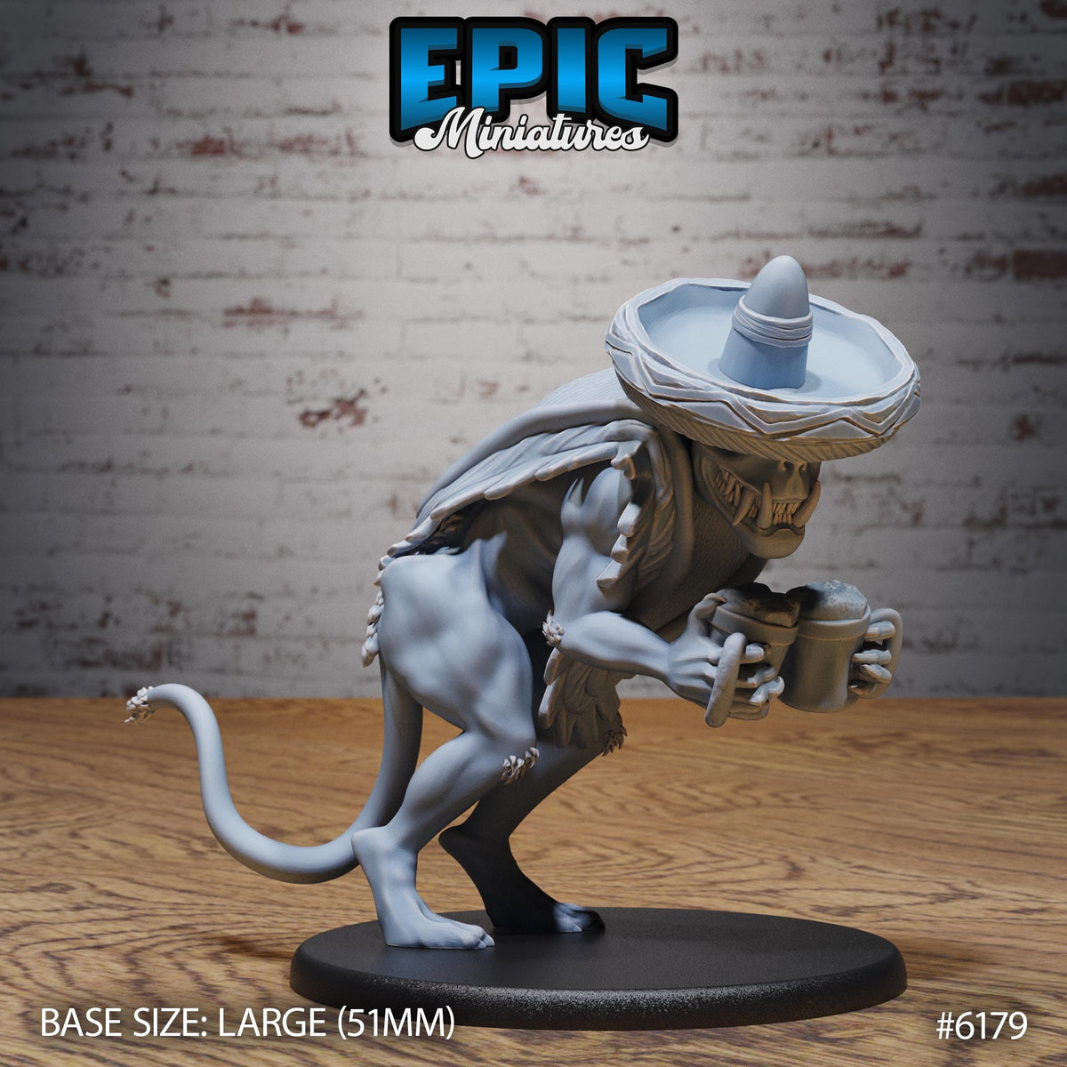 3D Resin Miniature Chupacabra - D&D Epic Miniatures