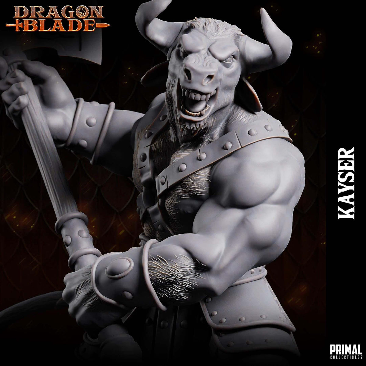 Kayser Minotaur Dragonblade - Masters of Dungeon Quest