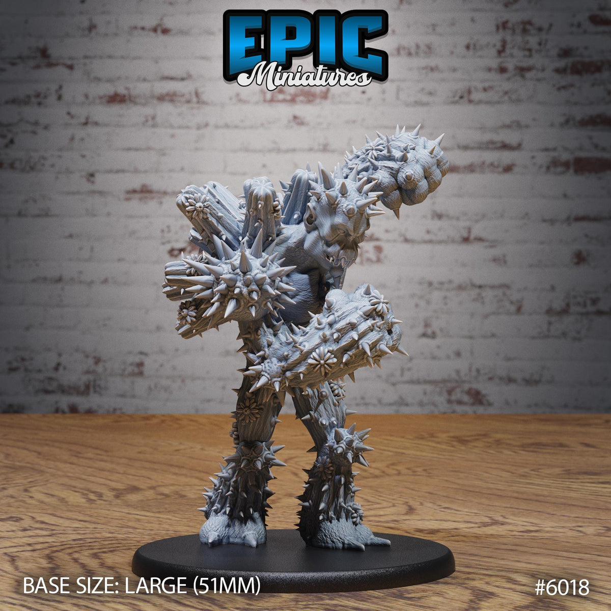 3D Resin Miniature Cactus Golem - D&D Epic Miniatures