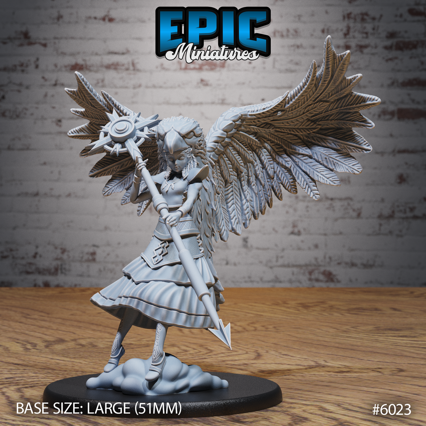 3D Resin Miniature Eagle Spirit Shaman - D&D Epic Miniatures