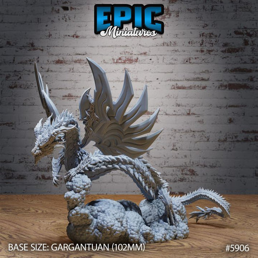 3D Resin Miniature Holy Lung Dragon - D&D Epic Miniatures