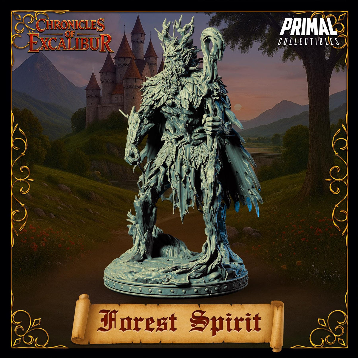 Forest Spirit from Chronicles of Excalibur, a detailed premium resin miniature for D&D and collectors.