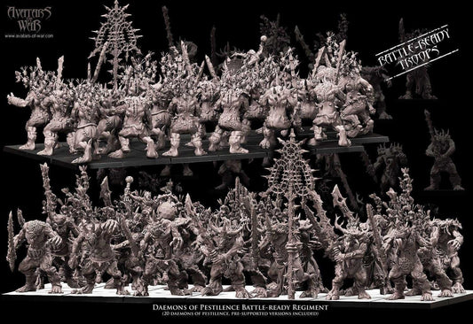 Daemons of Pestilence Battle Ready regiment - Avatars of War