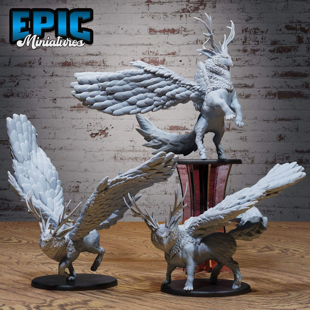 Peryton Beast Set - D&D Epic Miniatures   and Dragons