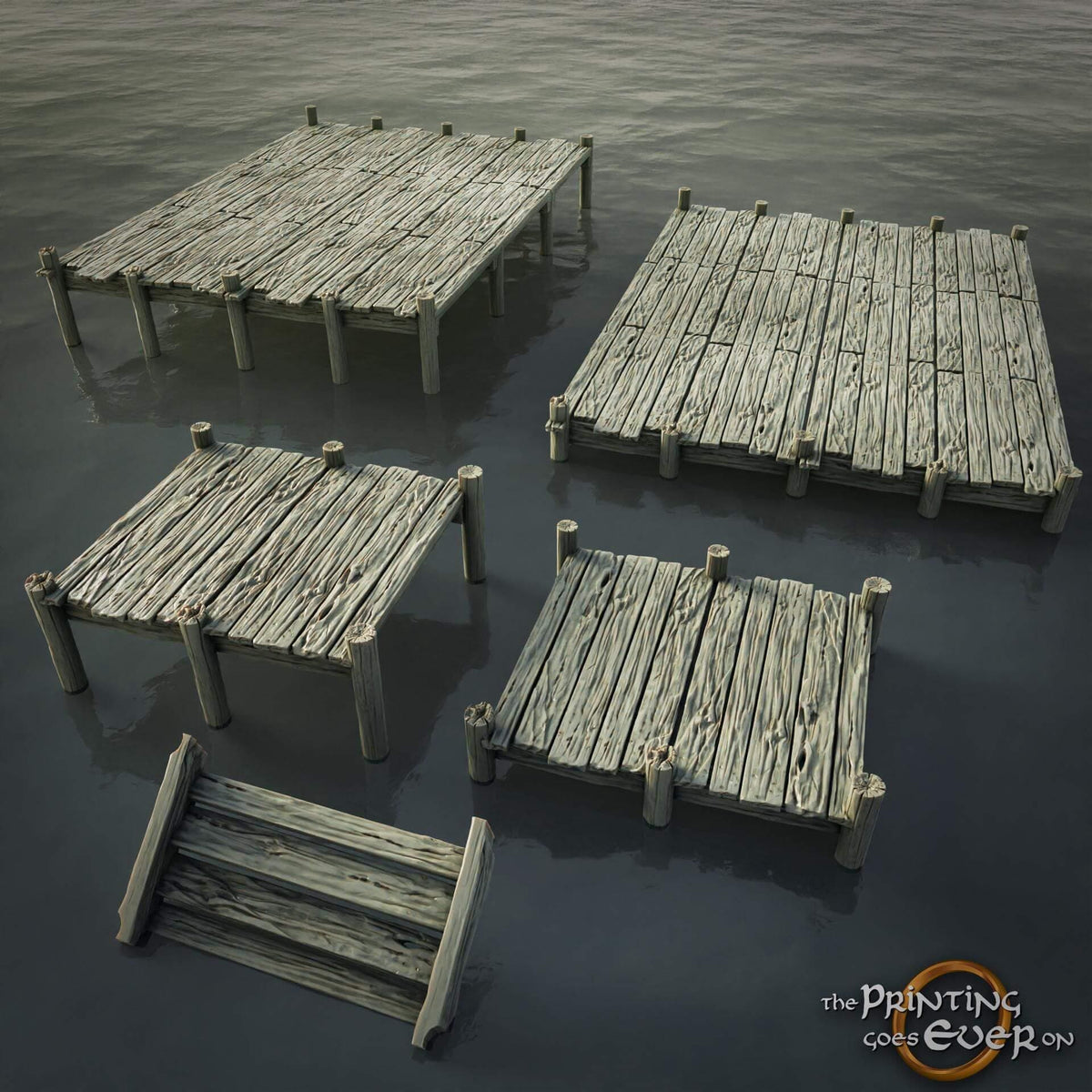 Pier Terrain - Driftport Town - Episode V - The Printing Goes Ever On