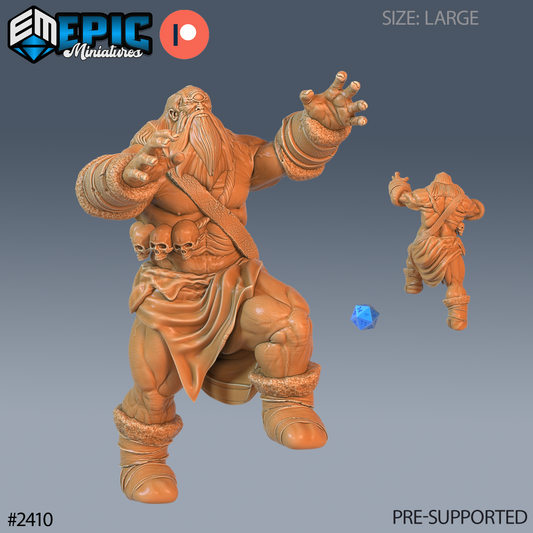 3D Resin Miniature Snow Cyclops - D&D Epic Miniatures