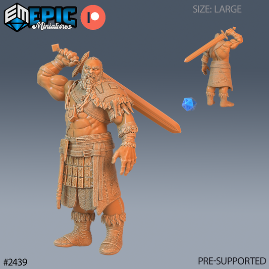 3D Resin Miniature Half Frost Giant - D&D Epic Miniatures