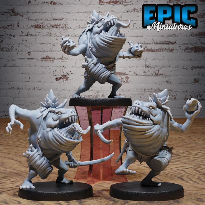 3D Resin Miniature Platizard - D&D Epic Miniatures