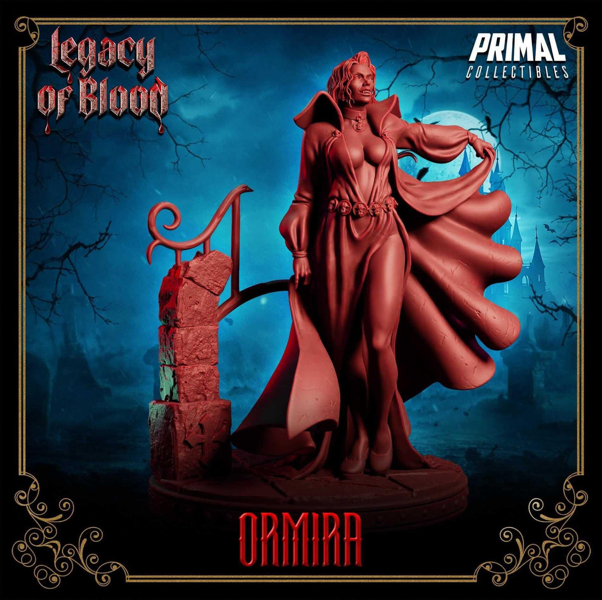 Ormira Darklord - Legacy of Blood 3D Printed Resin RPG/Tabletop/Boardgames Miniature Primal Collectibles