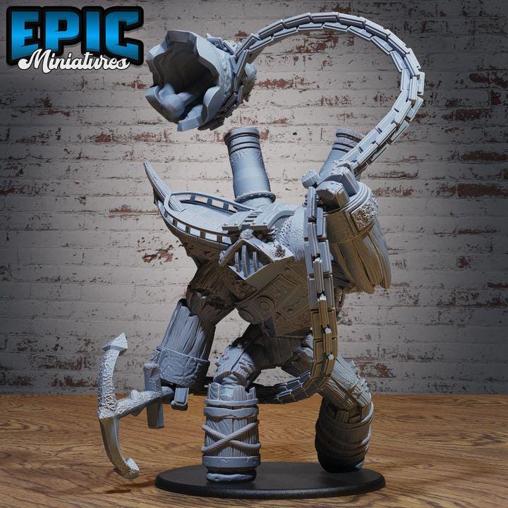 3D Resin Miniature Shipwreck Golem  - D&D Epic Miniatures