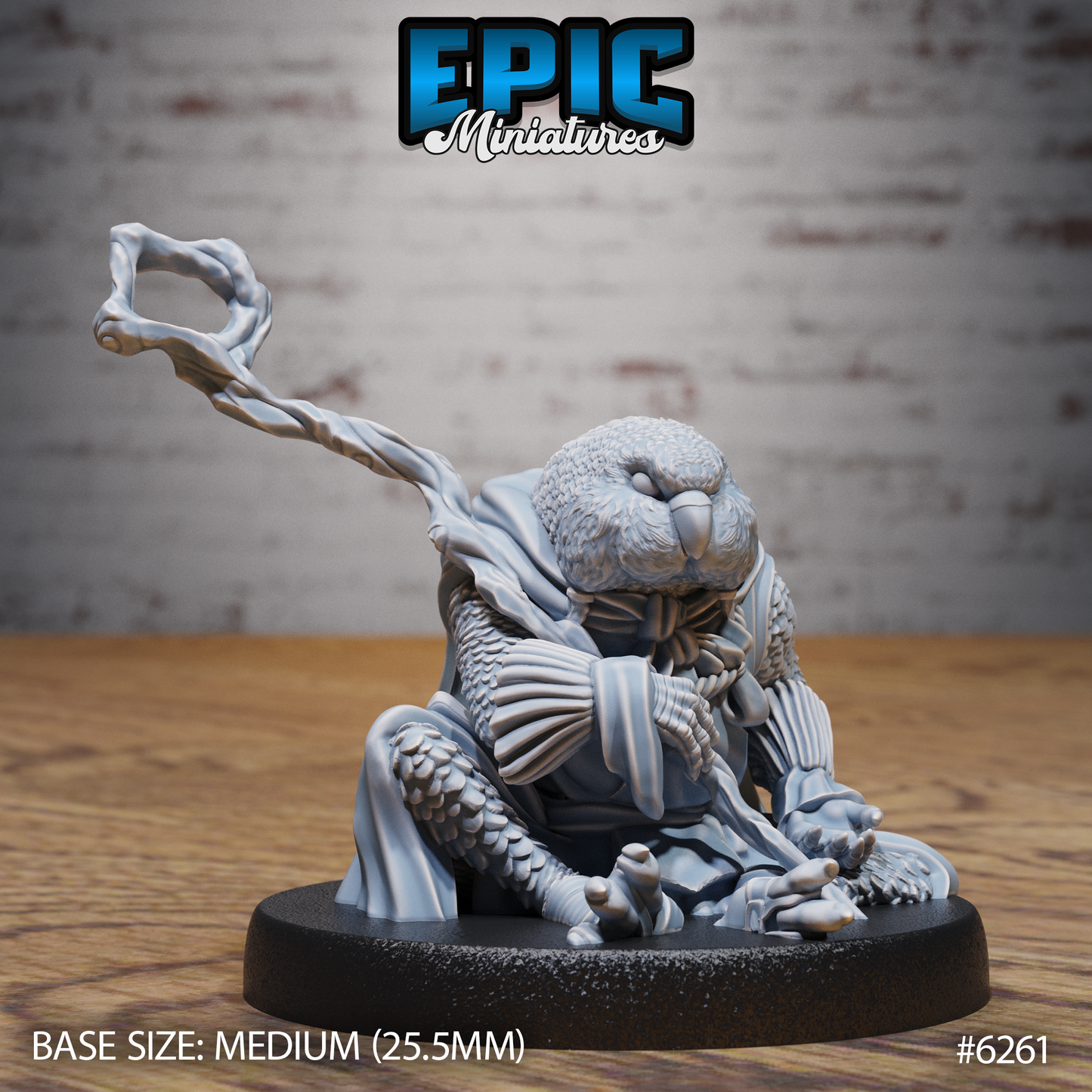 3D Resin Miniature Budgie Folk Fighter Set - D&D - Epic Miniatures