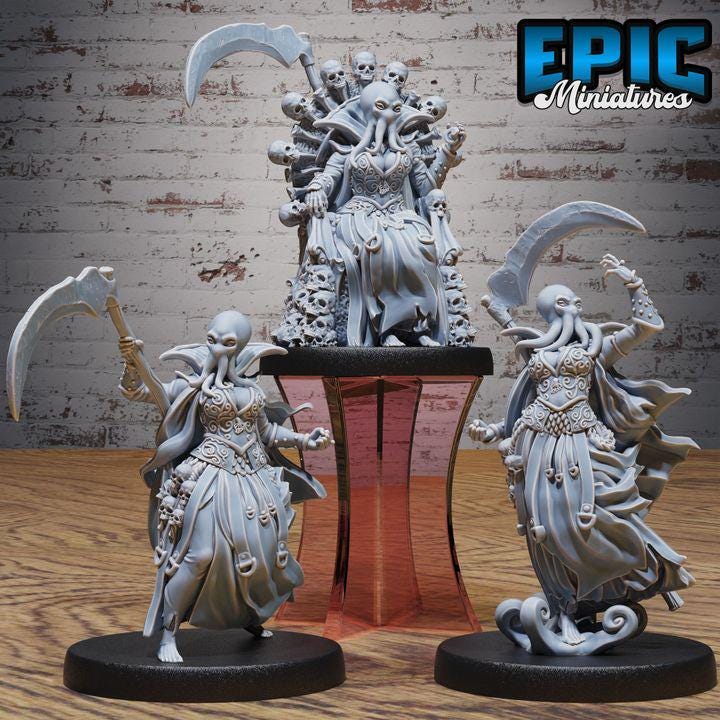 3D Resin Miniature Mind Mistress - D&D Epic Miniatures