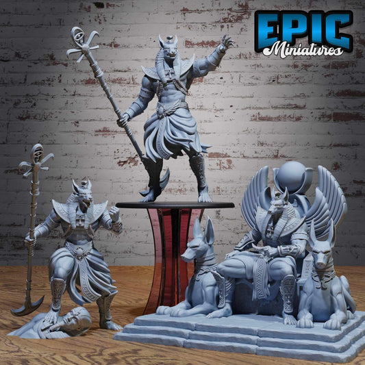 Anubis god Avatar - Epic Miniatures - Dungeons and Dragons