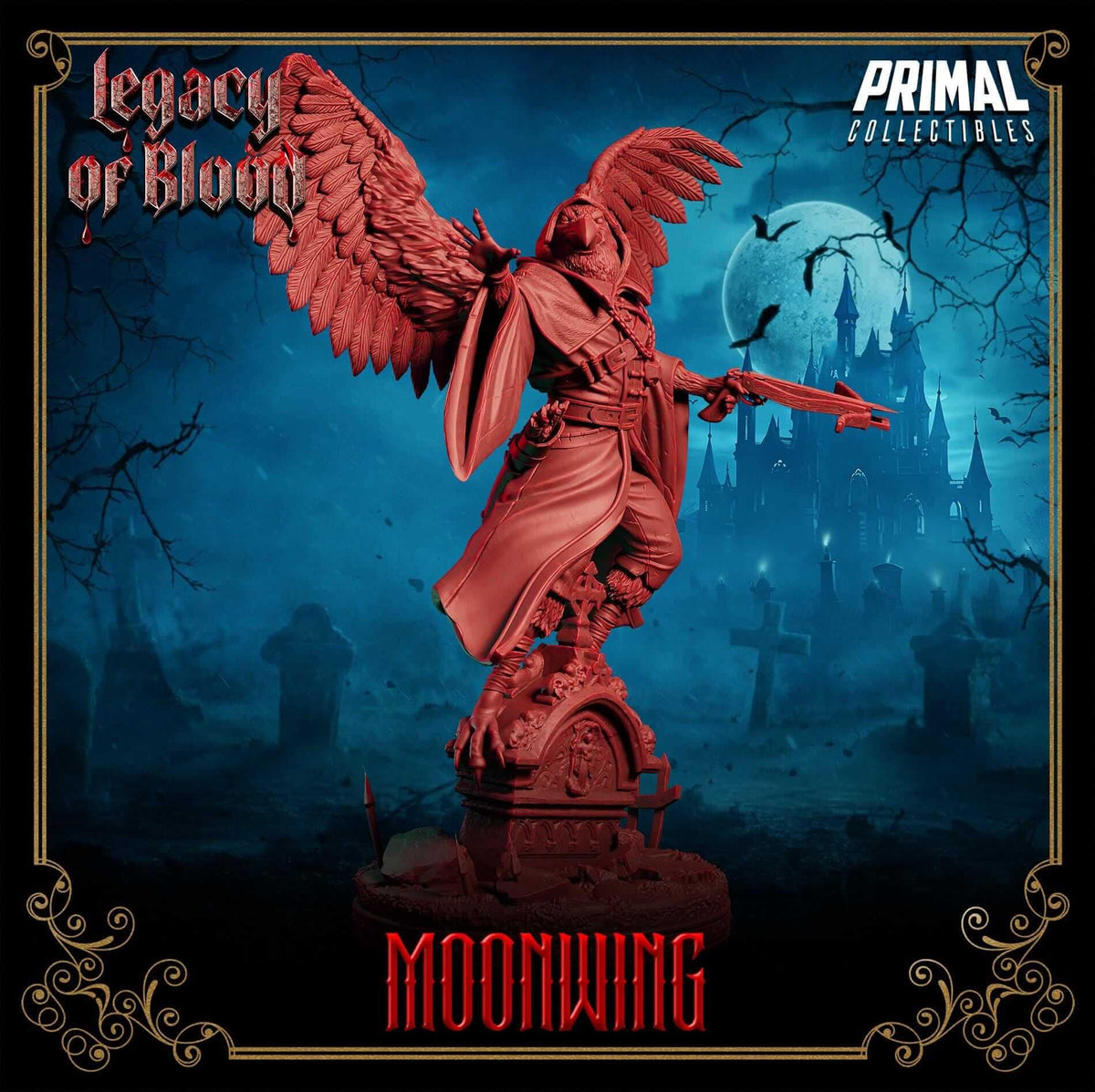 Moonwing - Legacy of Blood 3D Printed Resin RPG/Tabletop/Boardgames Miniature Primal Collectibles