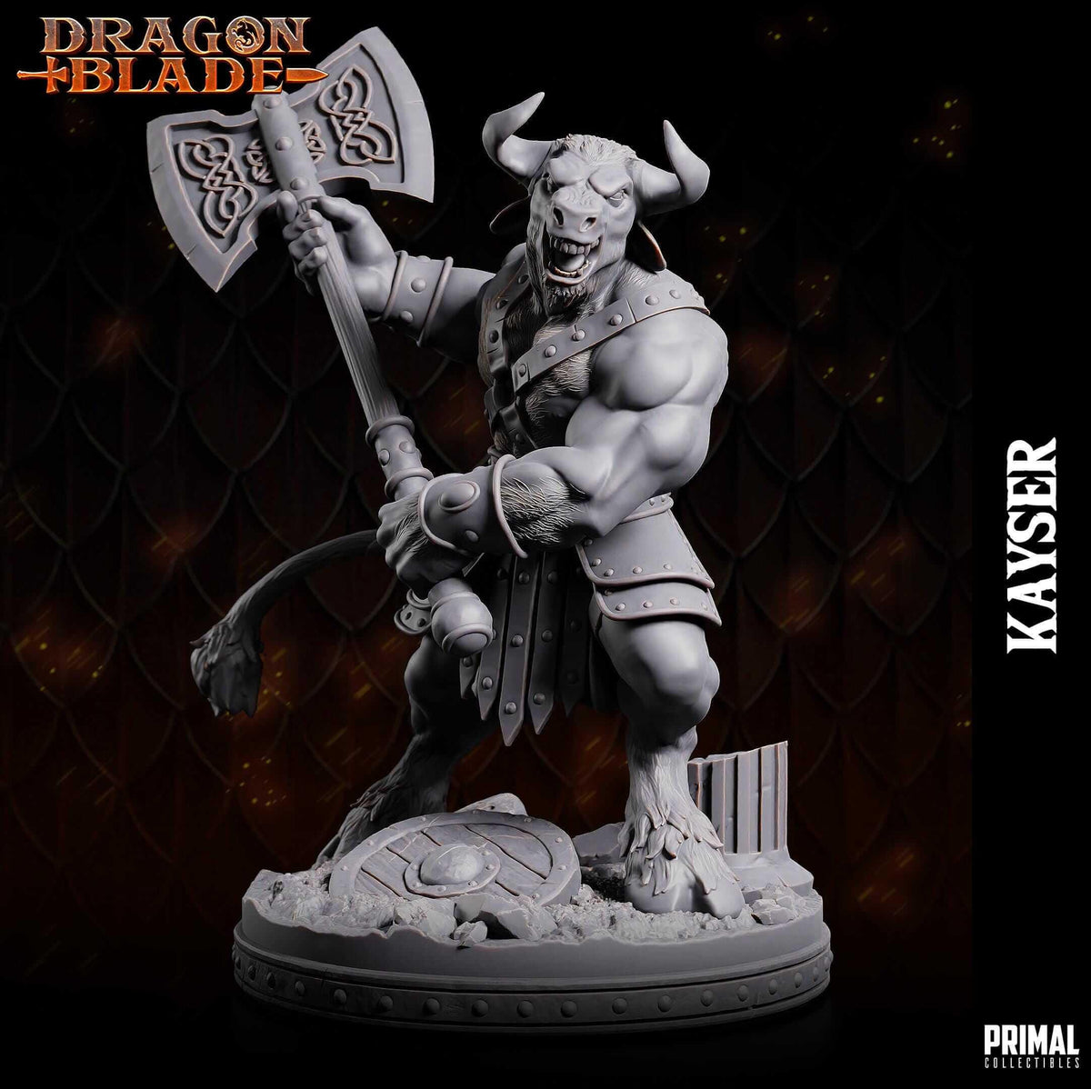 Kayser Minotaur Dragonblade - Masters of Dungeon Quest