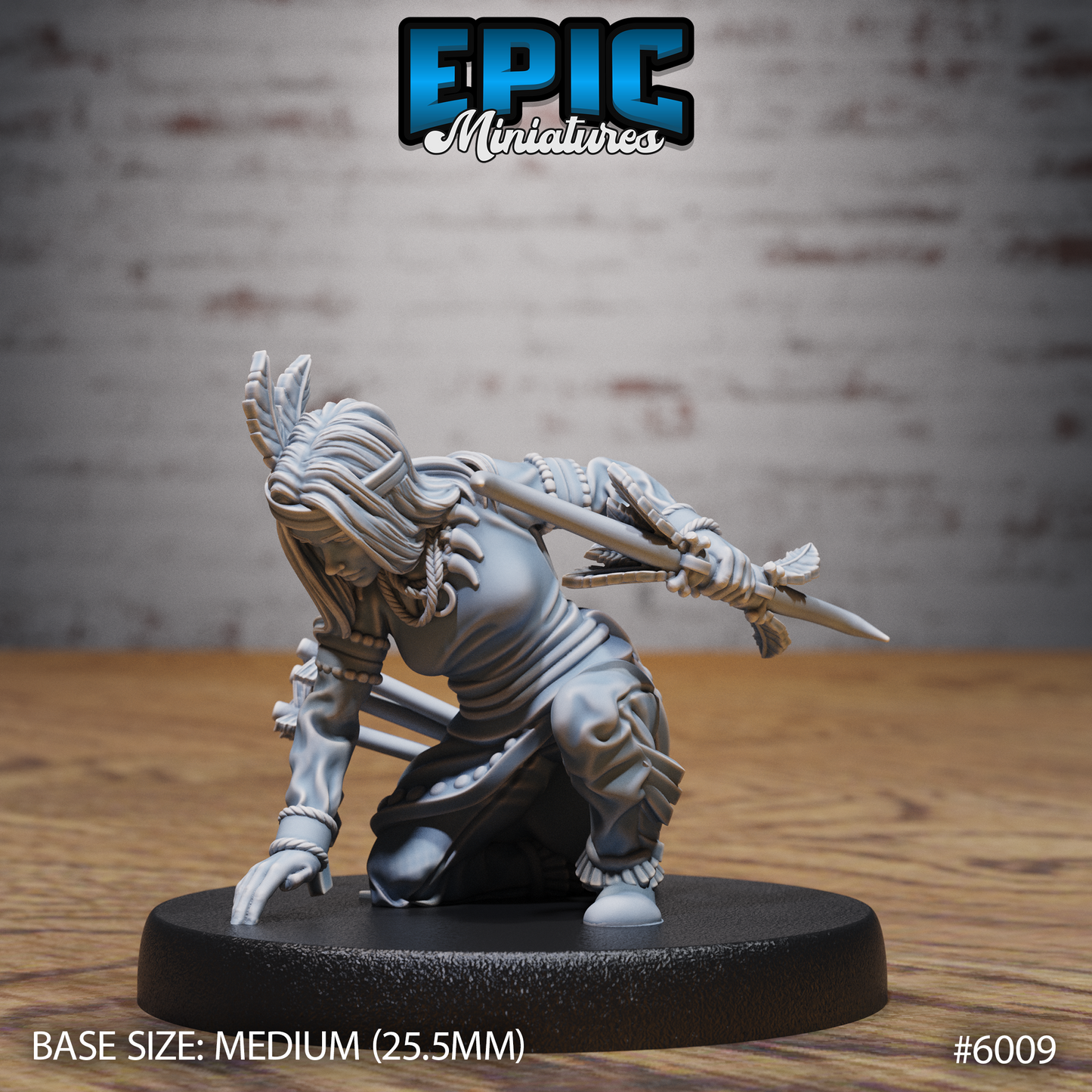 3D Resin Miniature Native Tribe set 1 - D&D Epic Miniatures