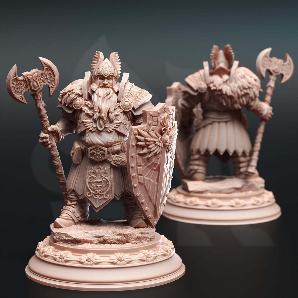 Dwarven Cleric of Life & Glory - Tors of Delvdor - 3D Printed Resin RPG/Tabletop/Boardgames Miniature DM Stash