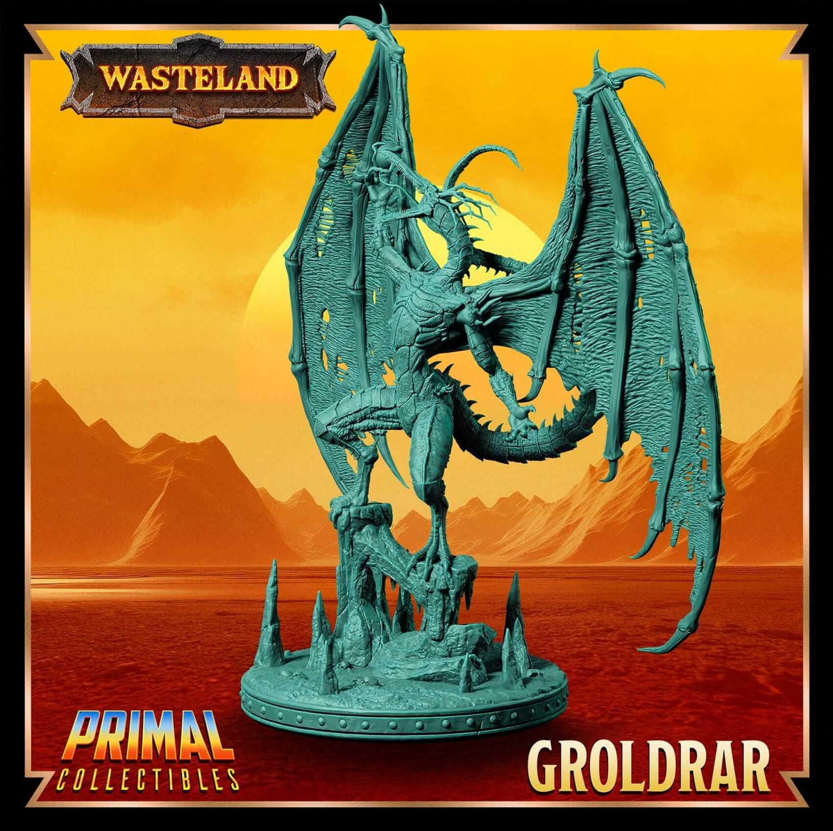 Groldrar Sorcerer King - Wasteland 3D Printed Resin RPG/Tabletop/Boardgames Miniature Primal Collectibles