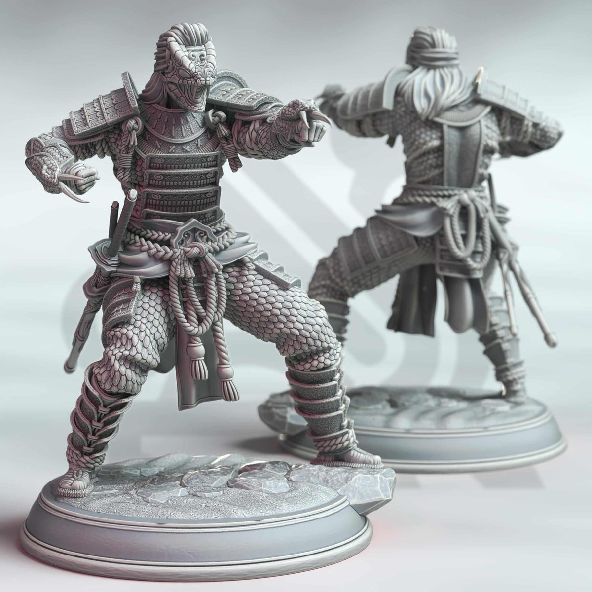 Samurai of the Serpent - Kazuhira Orochi - 3D Printed Resin RPG/Tabletop/Boardgames Miniature DM Stash