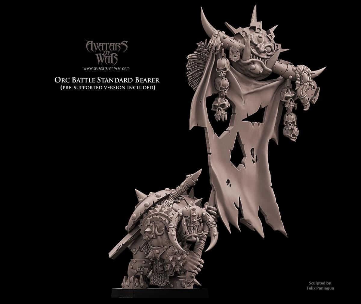 Orc Standard Bearer - Avatars of War