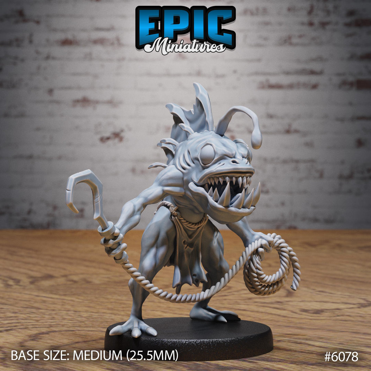 3D Resin Miniature Anglerfish Savage - D&D Epic Miniatures