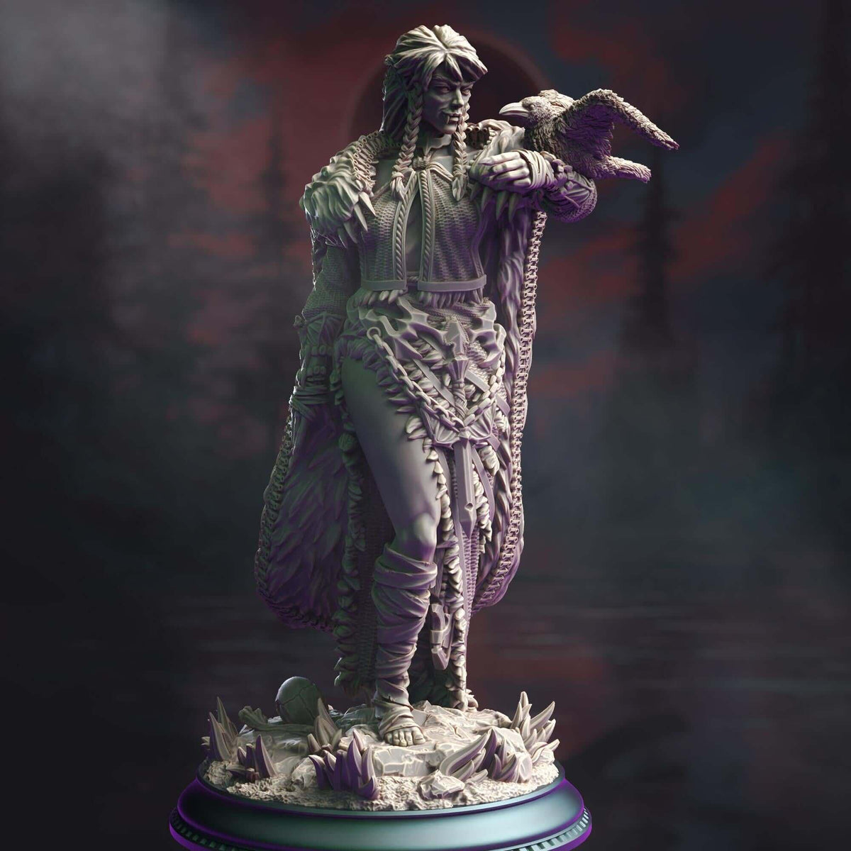 Vampire Enchantress - Celine de la Rouge - 3D Printed Resin RPG/Tabletop/Boardgames Miniature DM Stash