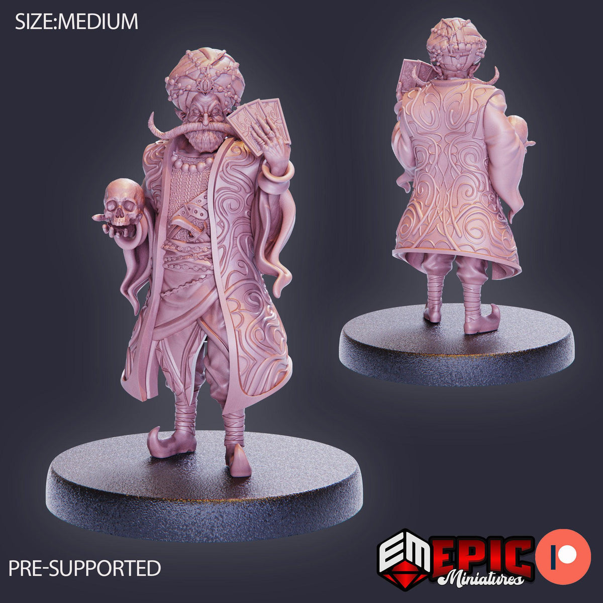 3D Resin Miniature Shady Fortune Teller - D&D Epic Miniatures