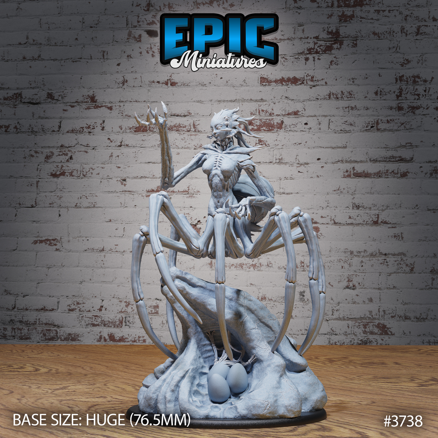 3D Resin Miniature Leng Spider Queen - D&D Epic Miniatures