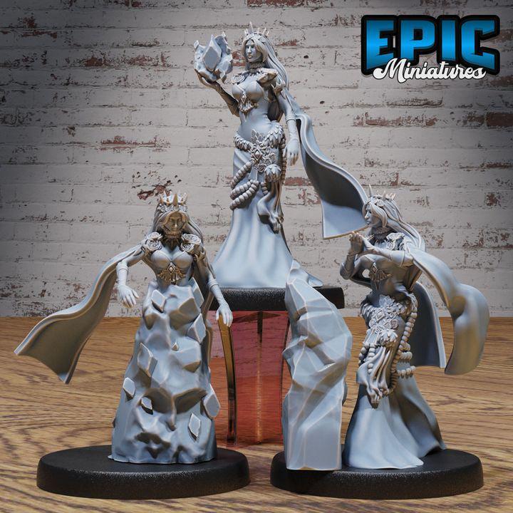 3D Resin Miniature Ice Sorceress D&D - Epic Miniatures