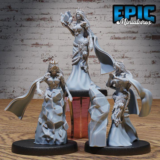 3D Resin Miniature Ice Sorceress D&D - Epic Miniatures