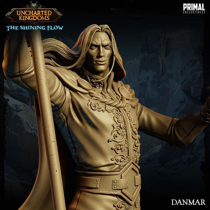 Danmar Wizard - Uncharted Kingdoms 3D Printed Resin RPG/Tabletop/Boardgames Miniature Primal Collectibles