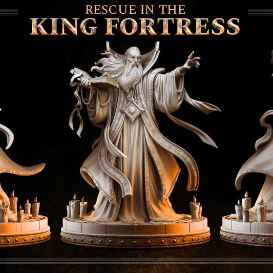 Zahir the Guide Wizard - Masters of Dungeons 3D Printed Resin RPG/Tabletop/Boardgames Miniature Primal Collectibles
