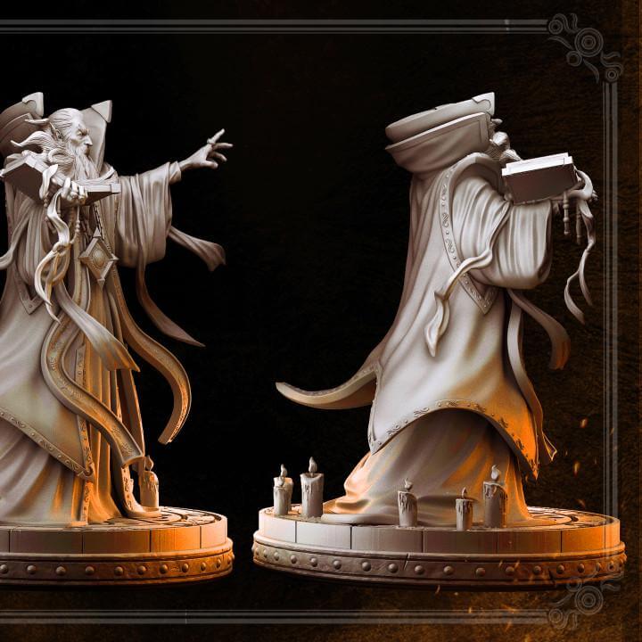 Zahir the Guide Wizard - Masters of Dungeons 3D Printed Resin RPG/Tabletop/Boardgames Miniature Primal Collectibles
