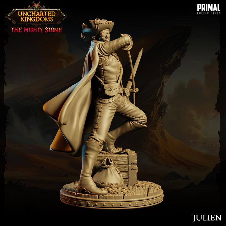 Julien Mercenary - Uncharted Kingdoms 3D Printed Resin RPG/Tabletop/Boardgames Miniature Primal Collectibles