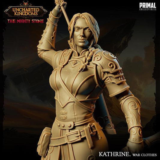 Katherine Bromm War Clothing - Uncharted Kingdoms 3D Printed Resin RPG/Tabletop/Boardgames Miniature Primal Collectibles