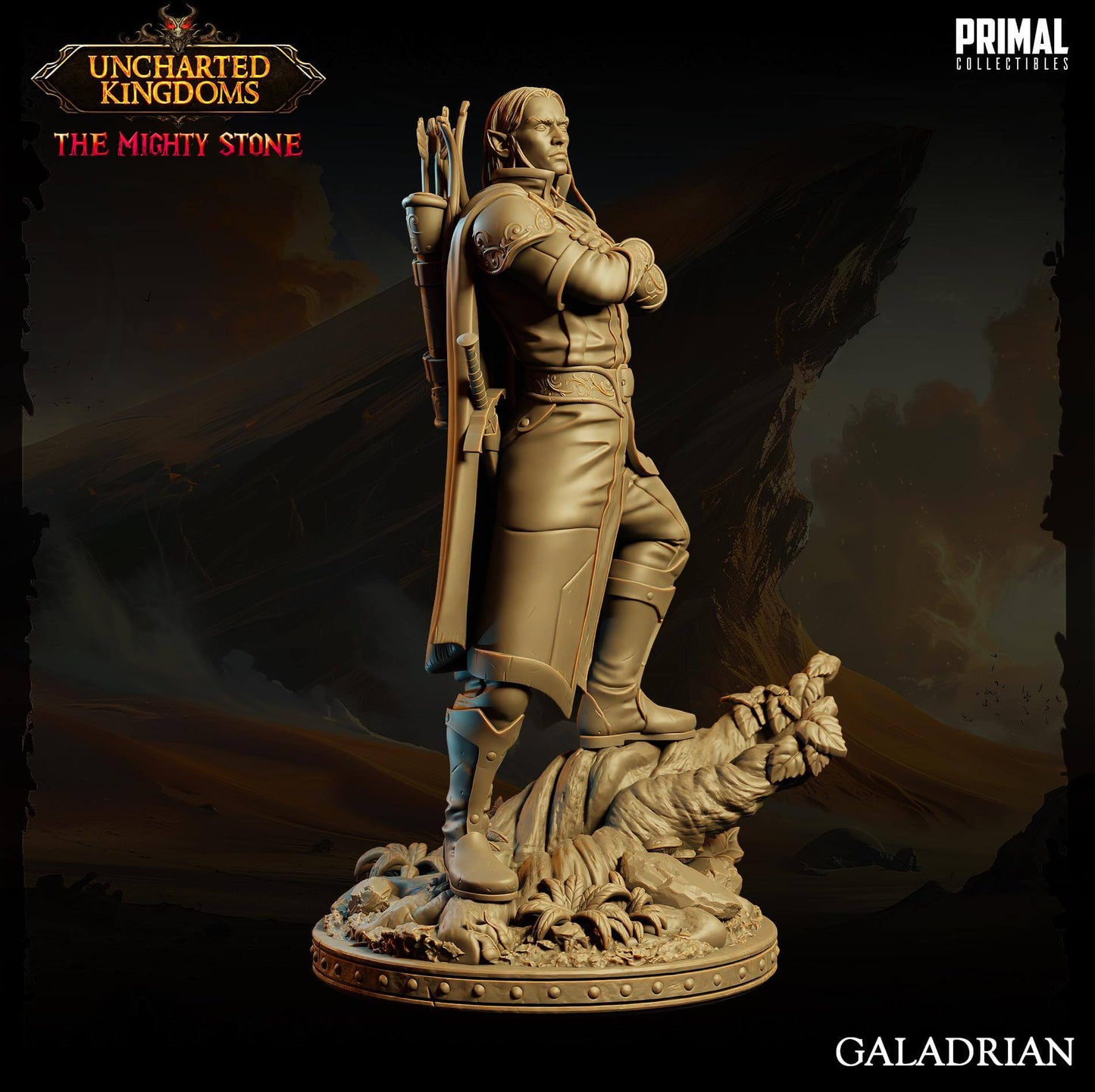 Galadrian Elf - Uncharted Kingdoms 3D Printed Resin RPG/Tabletop/Boardgames Miniature Primal Collectibles