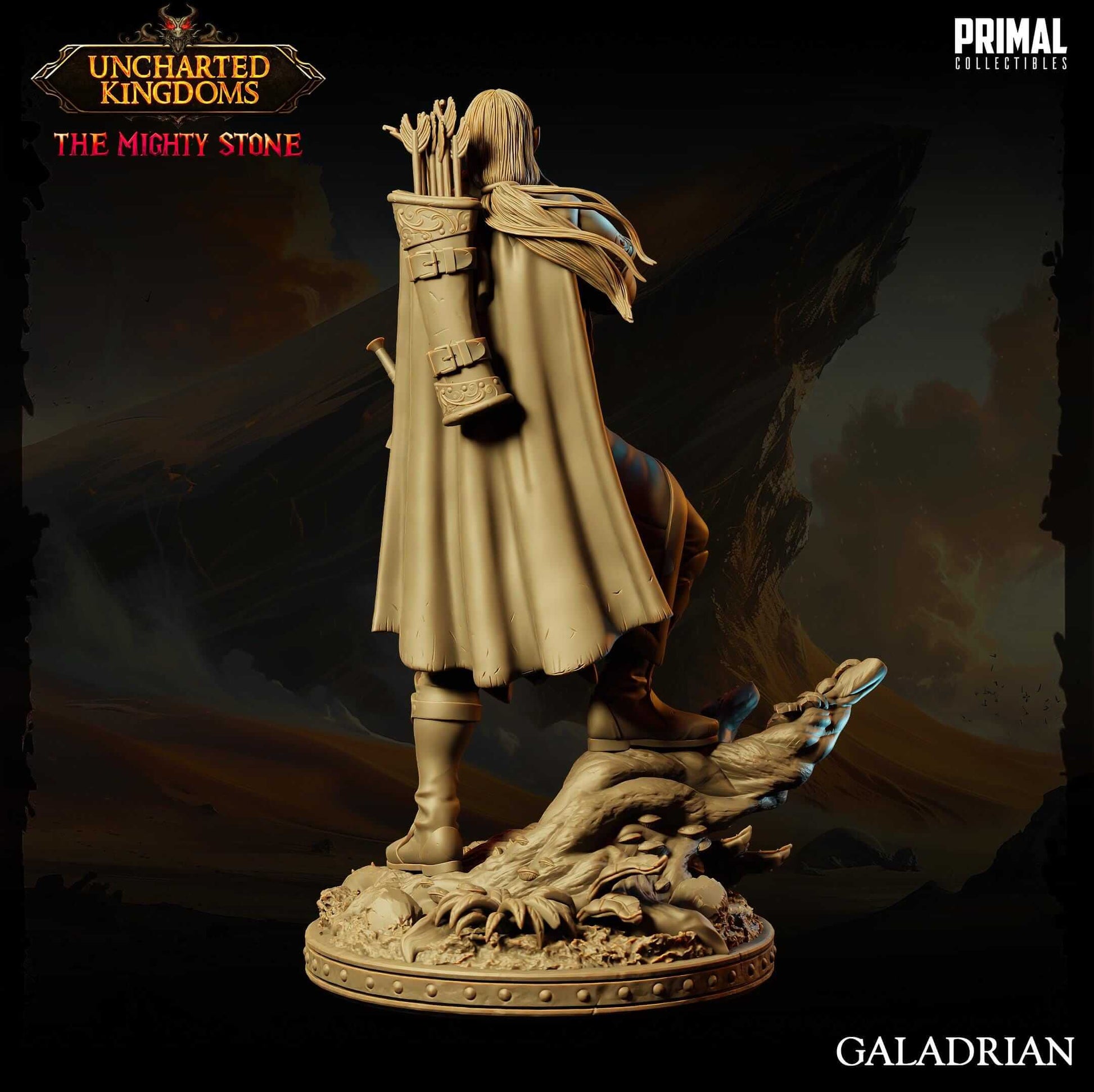 Galadrian Elf - Uncharted Kingdoms 3D Printed Resin RPG/Tabletop/Boardgames Miniature Primal Collectibles